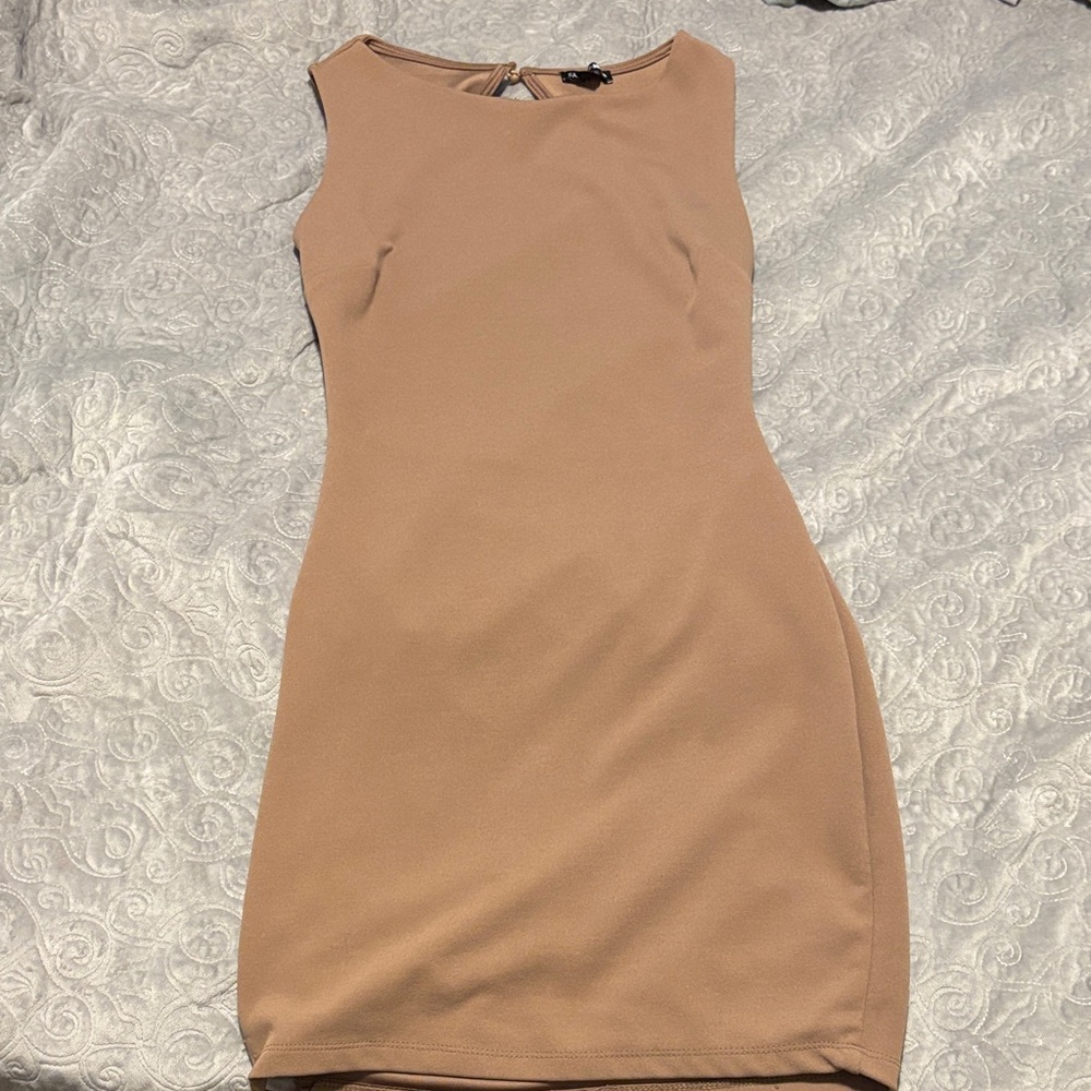 Fashion Nova Tan Mini Dress